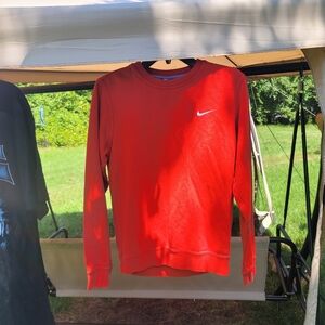 Mens vintage nike crewneck sweatshirt red size small